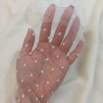 جوراب ساق بلند فوق شیشه‌ای خال خالی ROSESAKURA